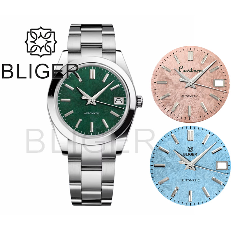 Luxury Watch Green Dial - BLIGER 36mm39mm logo personalizzato quadrante verde