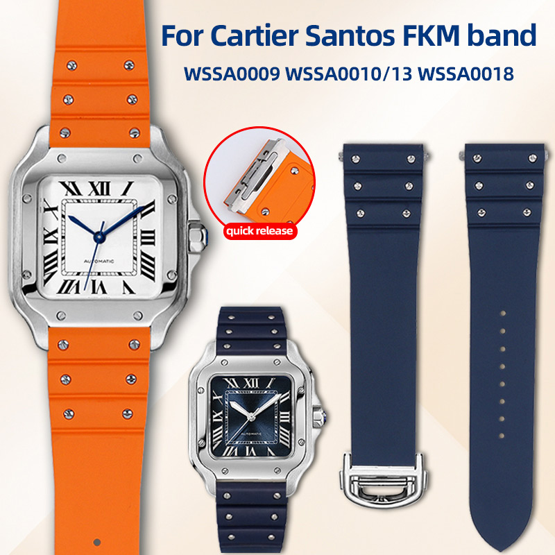 Luxury Watch Cartier - Cinturino in Fluororubber Premium da 19mm