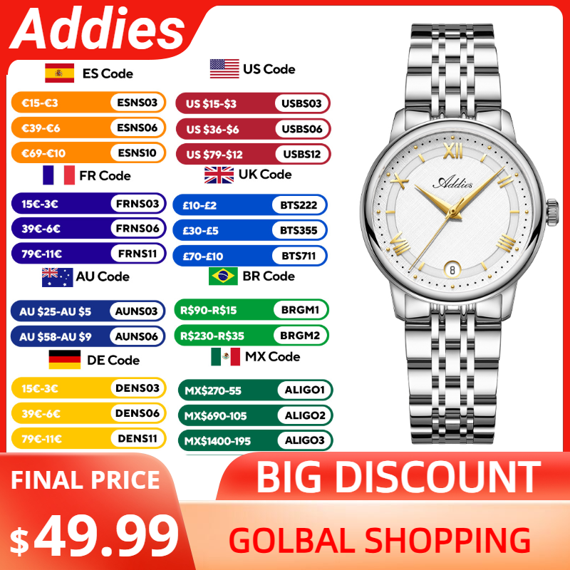 Luxury Watch - Addies Nuovi orologi da donna di