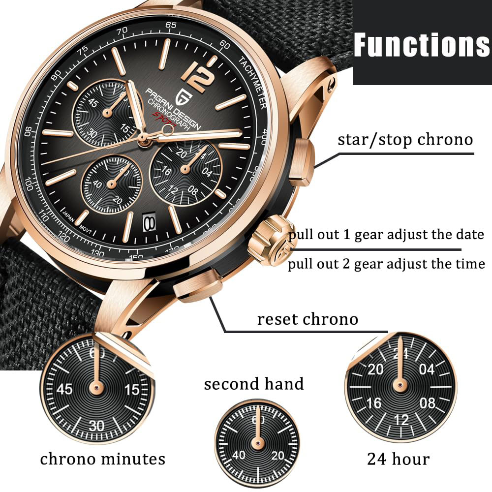 Quiet Luxury Watch - PAGANI DESIGN Nuovo orologio da uomo
