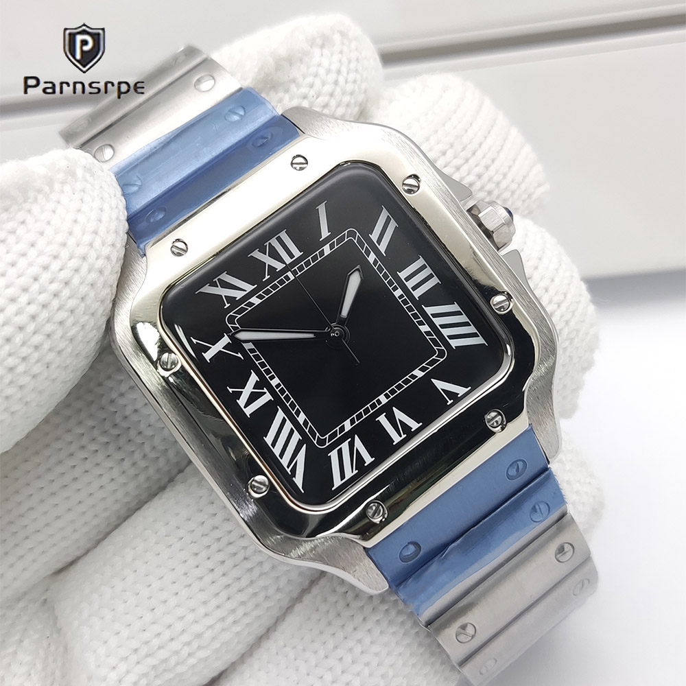 Luxury Watch Cartier - Orologi da Uomo con Cassa Quadrata,