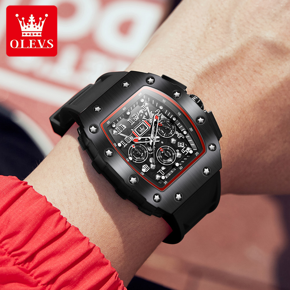 OLEVS 3608 Orologio Cronografo - Luxury Watch Rubber Strap recensione e prezzo