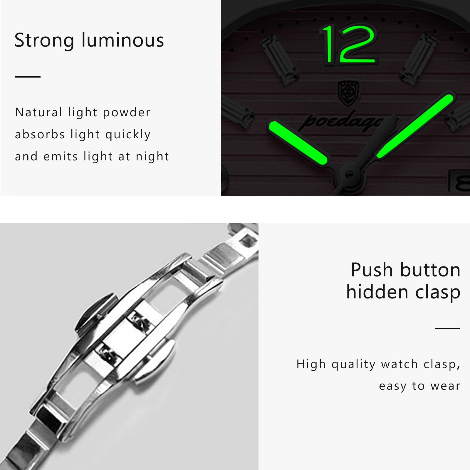POEDAGAR Orologio da polso da  - Luxury Watch Deals recensione e prezzo