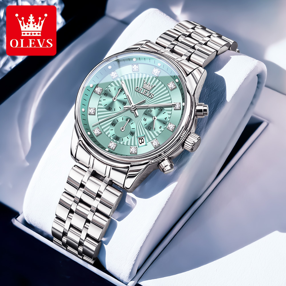 OLEVS Orologi da donna Orologi - Luxury Watch Green Dial recensione e prezzo
