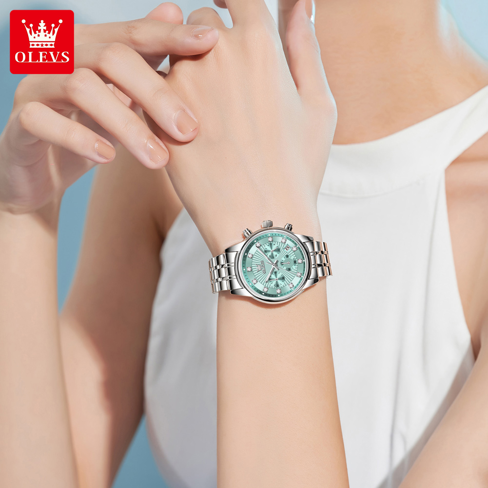 OLEVS Orologi da donna Orologi - Luxury Watch Green Dial recensione e prezzo