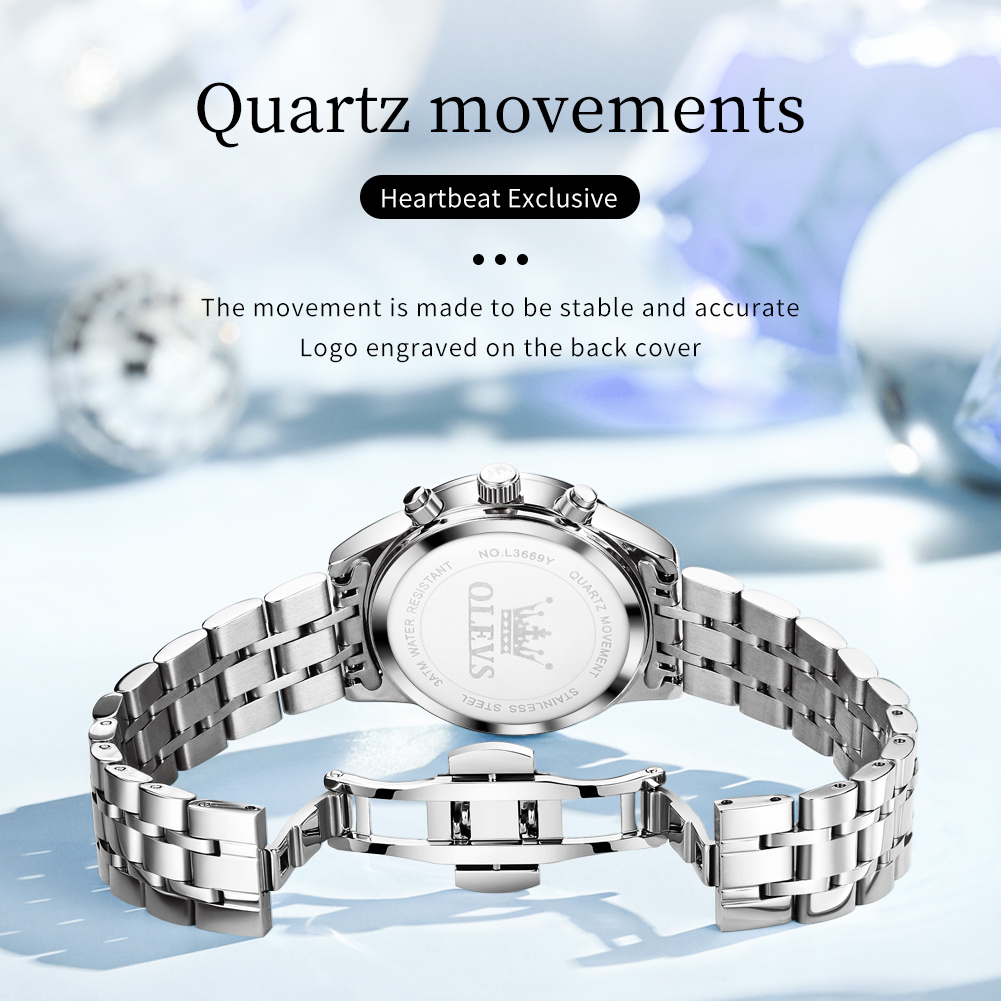 OLEVS Orologi da donna Orologi - Luxury Watch Green Dial recensione e prezzo