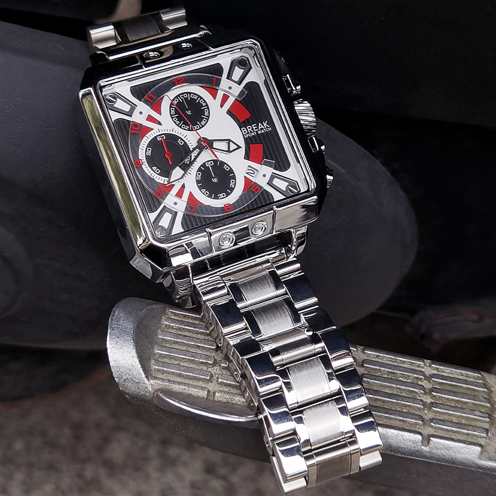 Nuovo cronografo al quarzo di  - Luxury Watch Rubber Strap recensione e prezzo