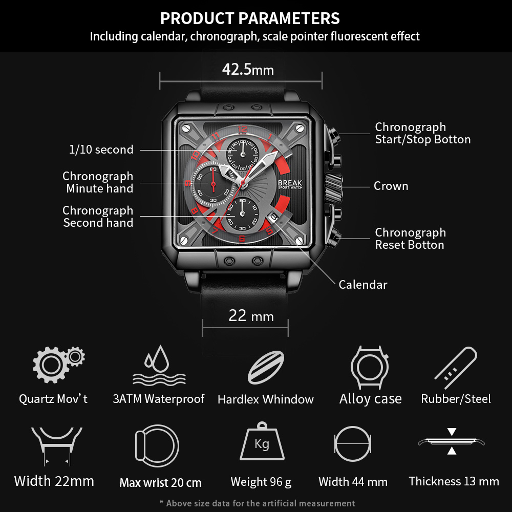 Nuovo cronografo al quarzo di  - Luxury Watch Rubber Strap recensione e prezzo