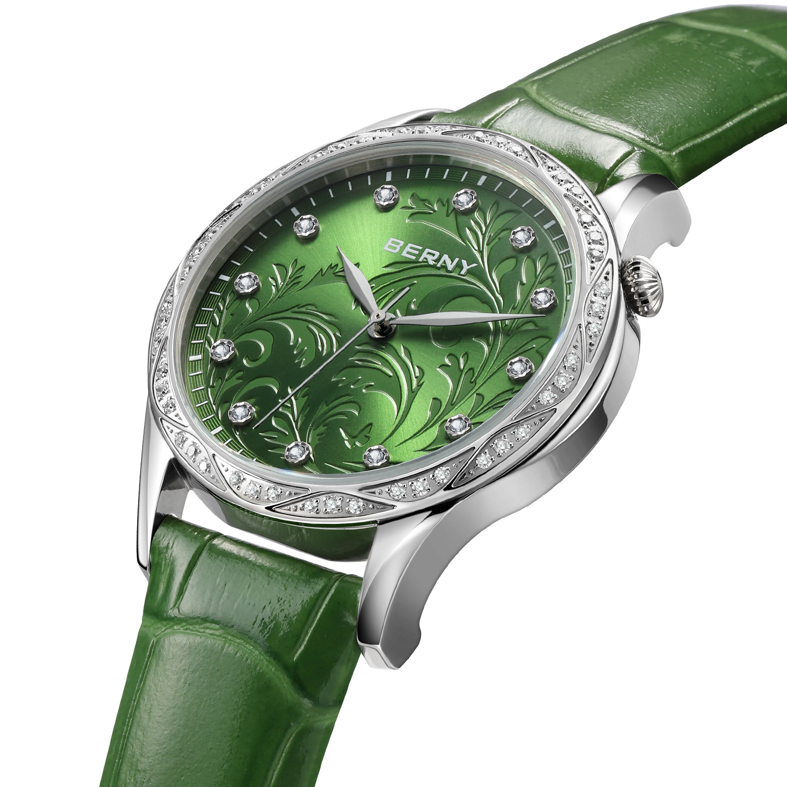 BERNY Orologio al quarzo da do - Luxury Watch Green Dial recensione e prezzo