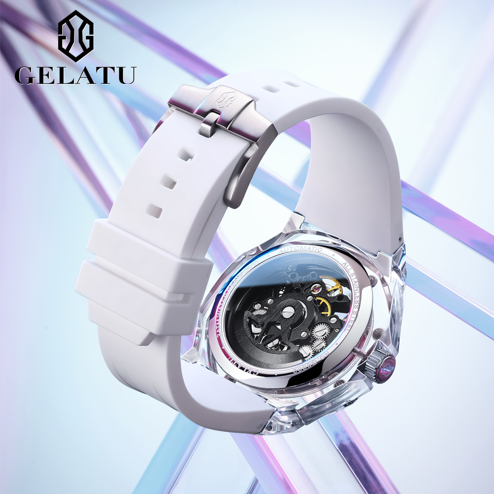 GELATU 8002 Orologio meccanico - Luxury Watch Rubber Strap recensione e prezzo